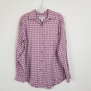 Eddie Bauer Checked Flannel Shirt Medium